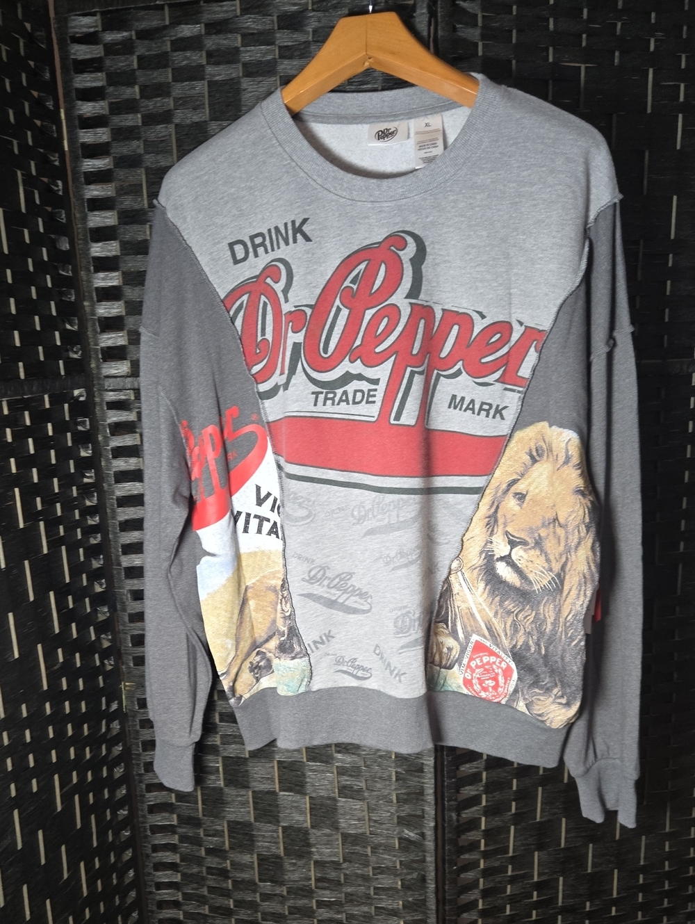 Dr Pepper Soda Vigor & Vitality Crew Neck Sweatshirt XL